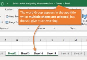 Shortcuts For Working With Worksheet Tabs In Excel Excel Campus