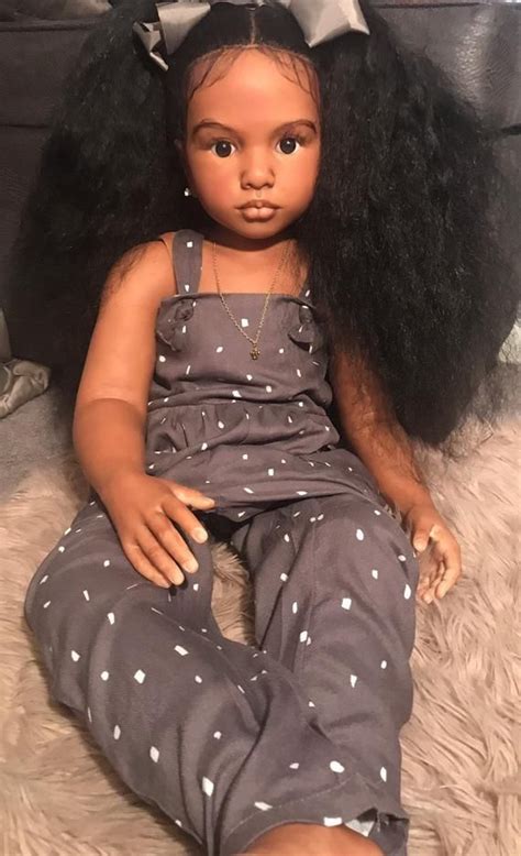 Reborn Aloenka Child Size Doll Reborn Toddler Girl African American