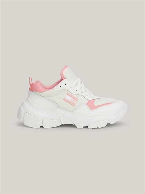 Leather Hybrid Chunky Sole Trainers | Pink | Tommy Hilfiger