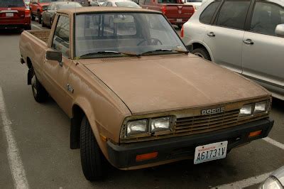 OLD PARKED CARS.: 1985 Dodge Ram D50 Custom Pickup.