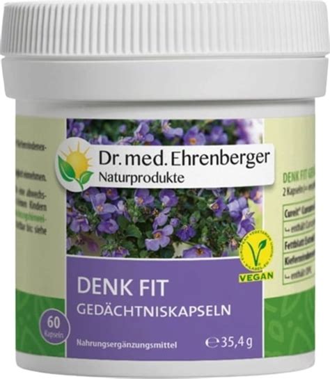 Denk Fit 60 Kapseln Dr Med Ehrenberger Bio Naturprodukte VitalAbo