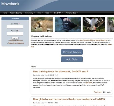 Fao Sfm Tool Detail Movebank Max Planck Institute For Ornithology