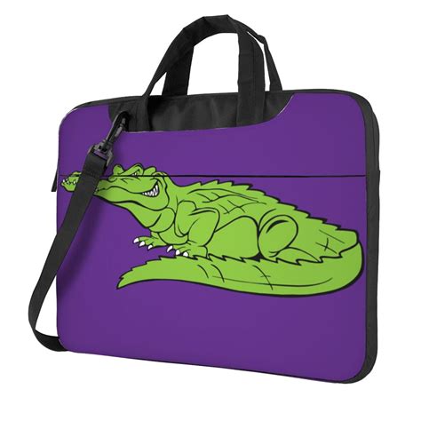 Green Crocodile Laptop Bag 13 Inch Laptop Or Tablet Business Casual Laptop Bag