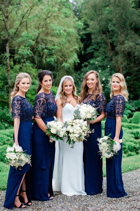 Navy Blue Bridesmaid Dresses