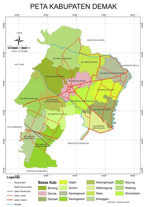 Peta Kabupaten Demak