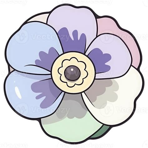 Flower sticker transparent illustration. 23610602 PNG