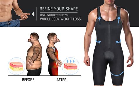 Lalaareal Herren Shapewear Ganzk Rperformer Kompression Schlankheits