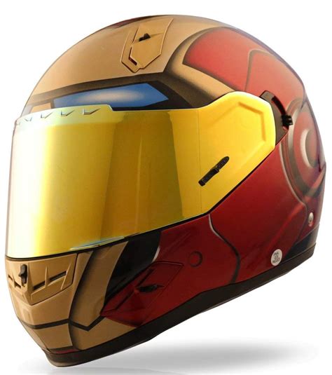 Incredible Gallery Of Full Face Iron Man Motorcycle Helmet Photos