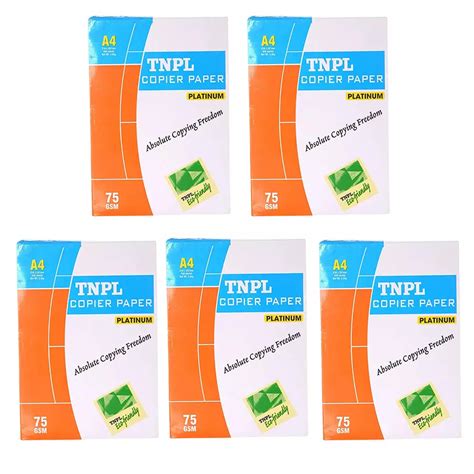 Buy Tnpl Platinum Gsm A Size Copier Paper Sheets White Pack