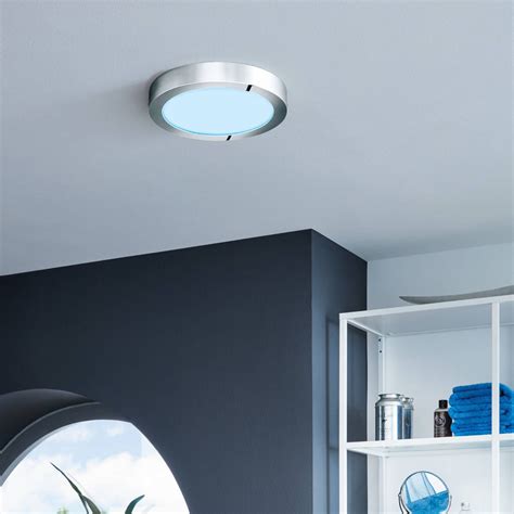 Eglo Connect Fueva C Plafonnier Rond Cm Chrom Luminaire Fr