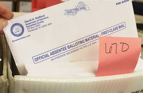 Military And Overseas Escambia County Ballots Hit The Mail