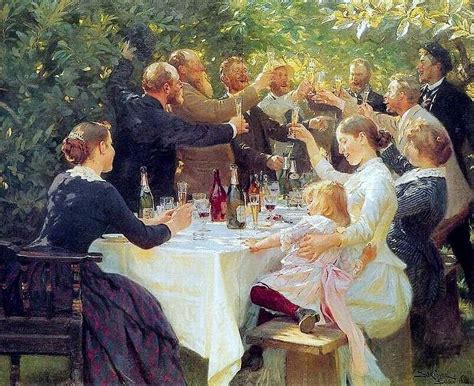 Kroyer Peder Severin 1851 1909 1886 Hip Hip Hurray Artist Party