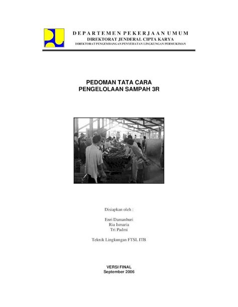 PDF Pedoman Tata Cara Pengolahan Sampah 3 R PDFSLIDE TIPS