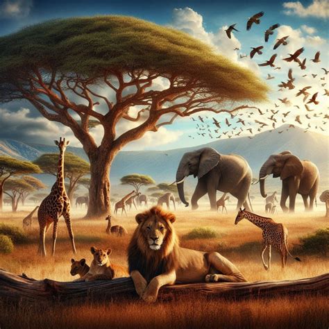 savannah animals by luke3468 on DeviantArt