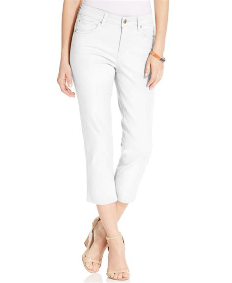 Jones New York Signature Soho Capri Pants In Natural Lyst