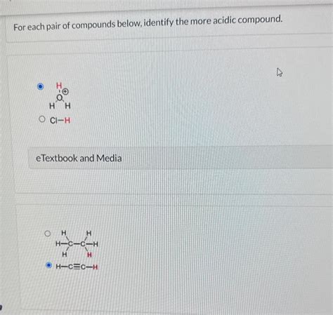 Solved For Each Pair Of Compounds Below Identify The More Chegg