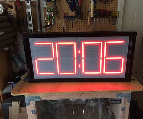 Large 7 Segment Led Pace Clock 5 Steps With Pictures Instructables