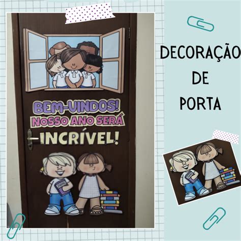 Decoração de Porta Volta às Aulas Cultivando Ideias Pedagógicas