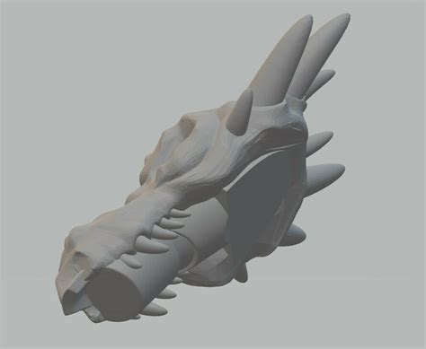 Free STL File Salamanders Shoulder Pad Extension Flamer 3D