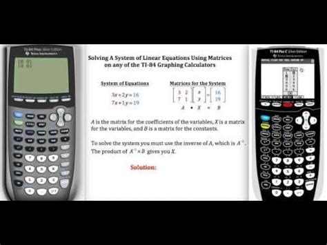 Calculator System Of Equations