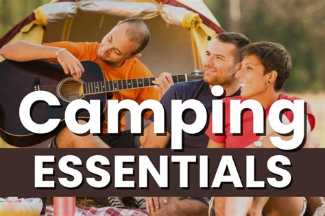 20 Basic Camping Essentials - Sparkling Boy Ideas