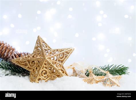 White christmas with snow Stock Photo - Alamy