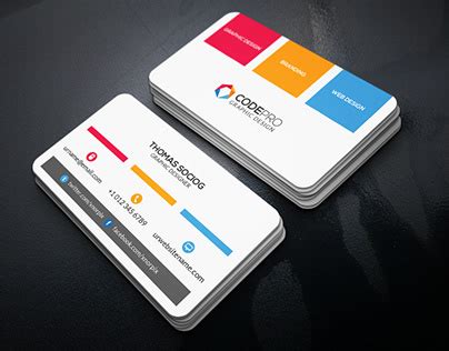 Electronic Business Card on Behance