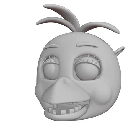 3d File Fnaf Five Nights At Freddys Toy Chica Keychain Llavero・3d