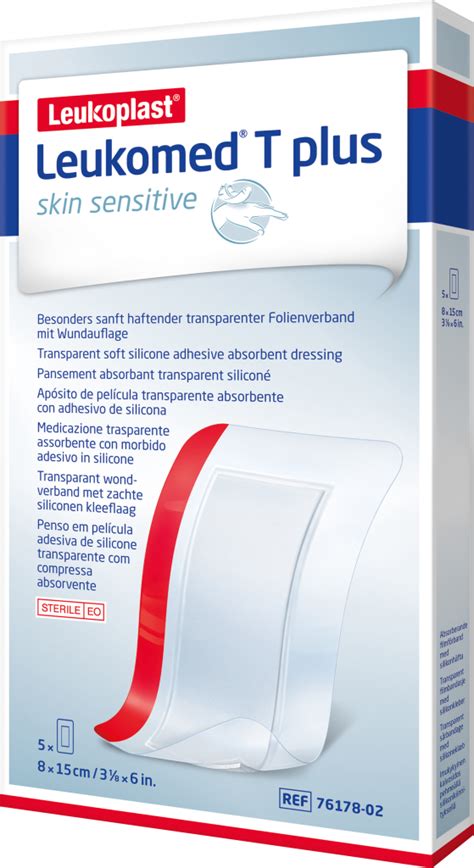 Leukomed T Plus Skin Sensitive 8 Cm X 15 Cm 5 St