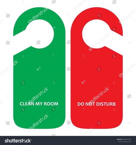 Do Not Disturb Door Sign Vector 스톡 벡터 로열티 프리 1500915752 Shutterstock