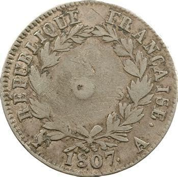 Premier Empire 2 francs tête de nègre 1807 Paris iNumis boutique