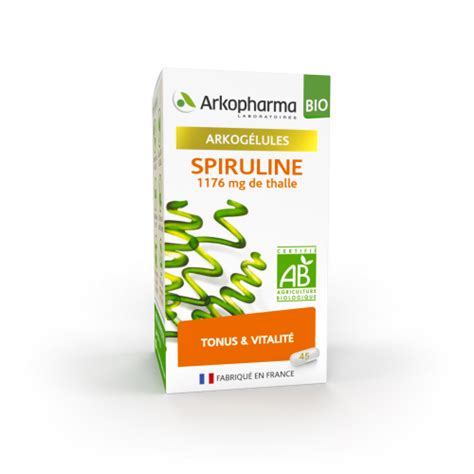 Arkogélules Spiruline Bio 45 gélules Pharmacie en ligne