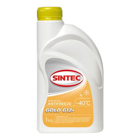 Антифриз Sintec ANTIFREEZE GOLD G12+ 1L - купить по выгодной цене в Москве