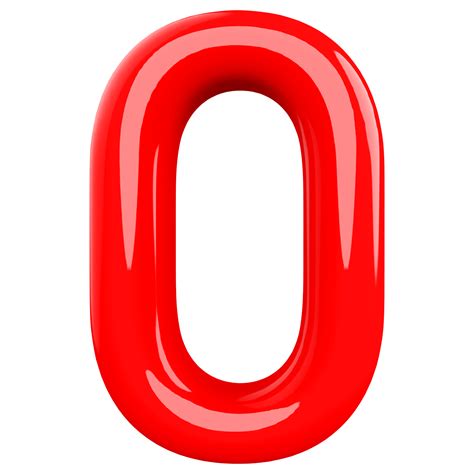 Bubble Red Number 0 36281337 Png