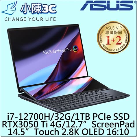 小陳3c Asus 華碩 Ux8402ze 0032k12700h 科技黑 全新 Ux8402ze Ux8402 蝦皮購物