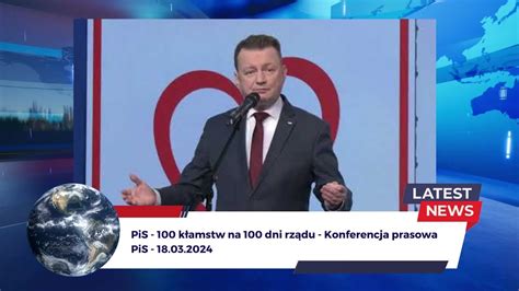 Pis K Amstw Na Dni Rz Du Konferencja Prasowa Pis