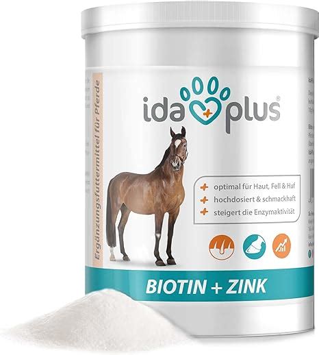 Ida Plus Biotin Zink für Pferde hochdosiert verbessert