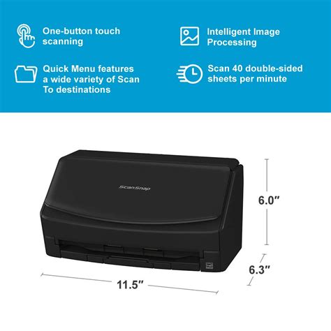 Fujitsu Ricoh Scansnap Ix Document Scanner Usb Connectivity