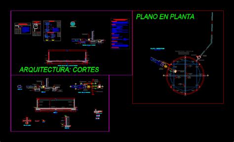 Tanque De Agua En Autocad Librer A Cad