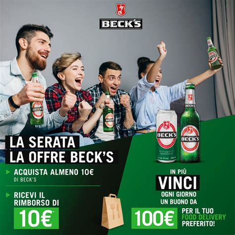 La Cena La Offre Becks Spendi 10 E Ricevi Il Rimborso Totale In