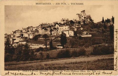 Poet Laval Ruines Du Vieux Chateau France Dr Me Chateau France