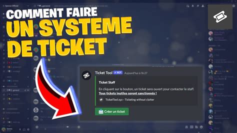 TUTO 2022 Comment Faire Un SYSTEME De TICKET Sur Discord YouTube