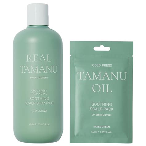 Rated Green Real Tamanu Soothing Scalp Treatment Set Shampoo Scalp