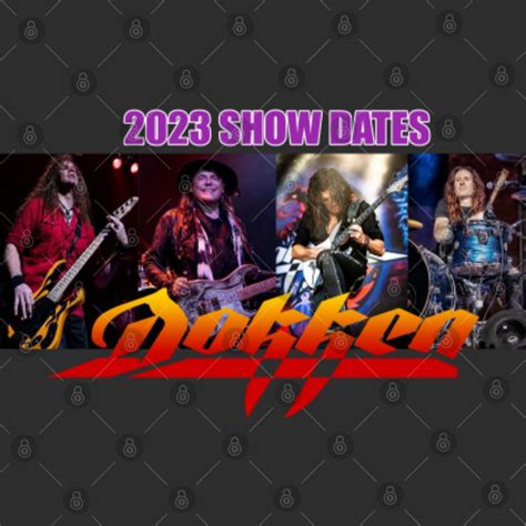 Dokken Tour July 2023 T-Shirt, Dokken 2023 Show Dates T-Shirt, Dokken T ...