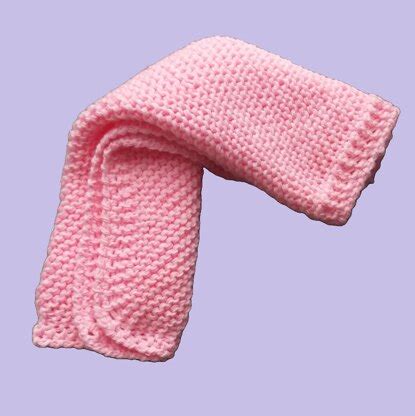 Preemie Pink Blanket Knitting pattern by Esther Kate | LoveCrafts