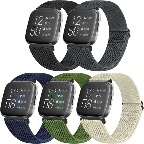 Amazon Daqin Elastic Sport Nylon Band Compatible With Fitbit Versa