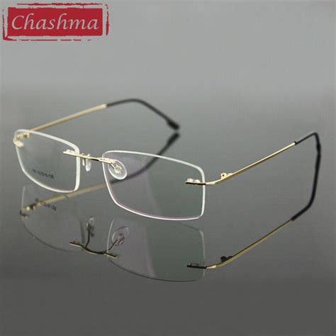 Introducing The Chashma Ottica Unisex Rimless Rectangle Titanium Alloy