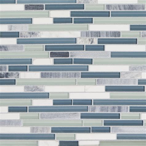 Tybee Island Linear Glass Mosaic 12 X 12 100707355 Floor And Decor