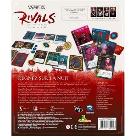 Achat Vampire la Mascarade Rivals Jeux de société Renegade France