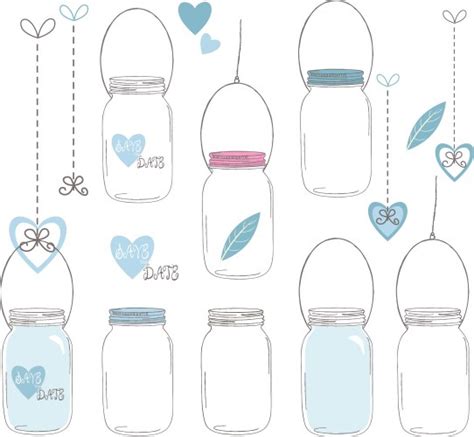 Mason Jar Vector Images Over 6 000